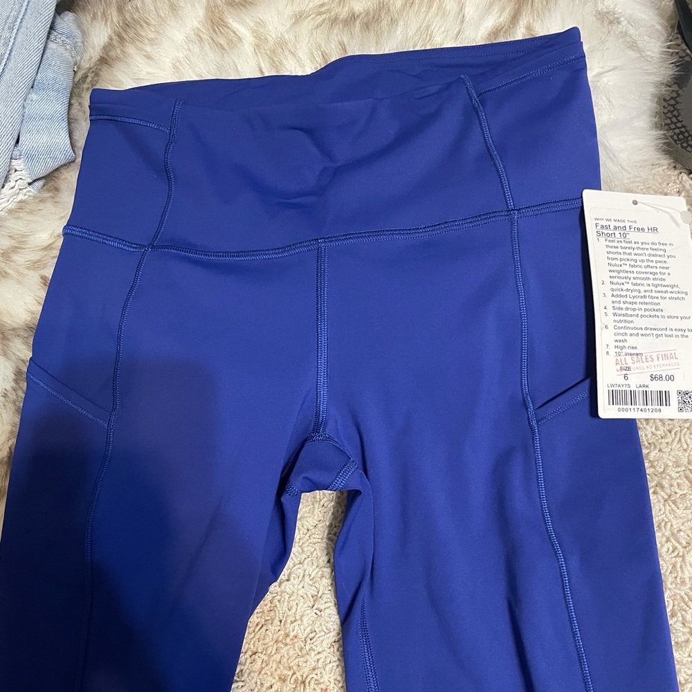 Lululemon fast and free 10” shorts